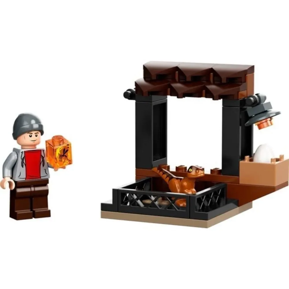 New Lego Jurassic World 30390 Dinosaur Market Building Set Baby Velociraptor Egg